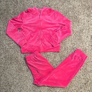 Women's Pink Velour Tracksuit